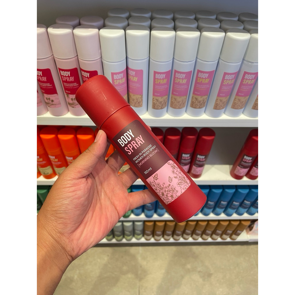 Jual MINISO BODY SPRAY FRESH IN PARADISE WOMEN PARFUM CEWEK DEODORANT ...