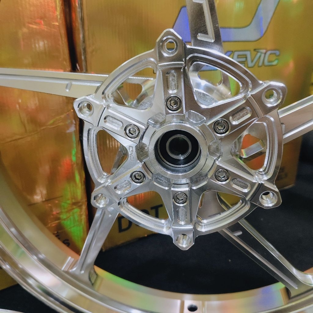 Jual VELG RACING DND DELKEVIC SIX STAR V2 NINJA RR KRR CHROME 215x17 ...