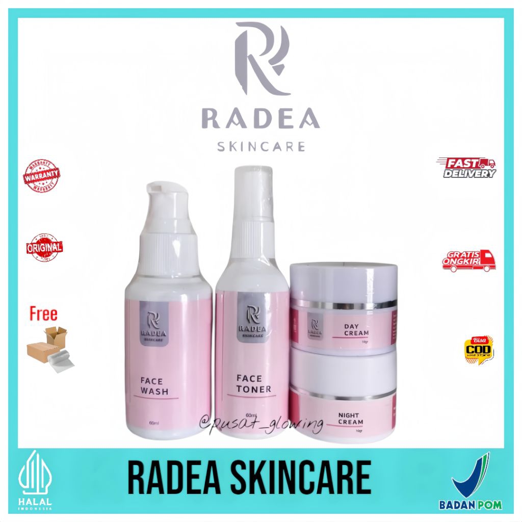 Jual Radea Skincare Paket Lengkap All Varian Solusi Untuk Wajah Kusam ...