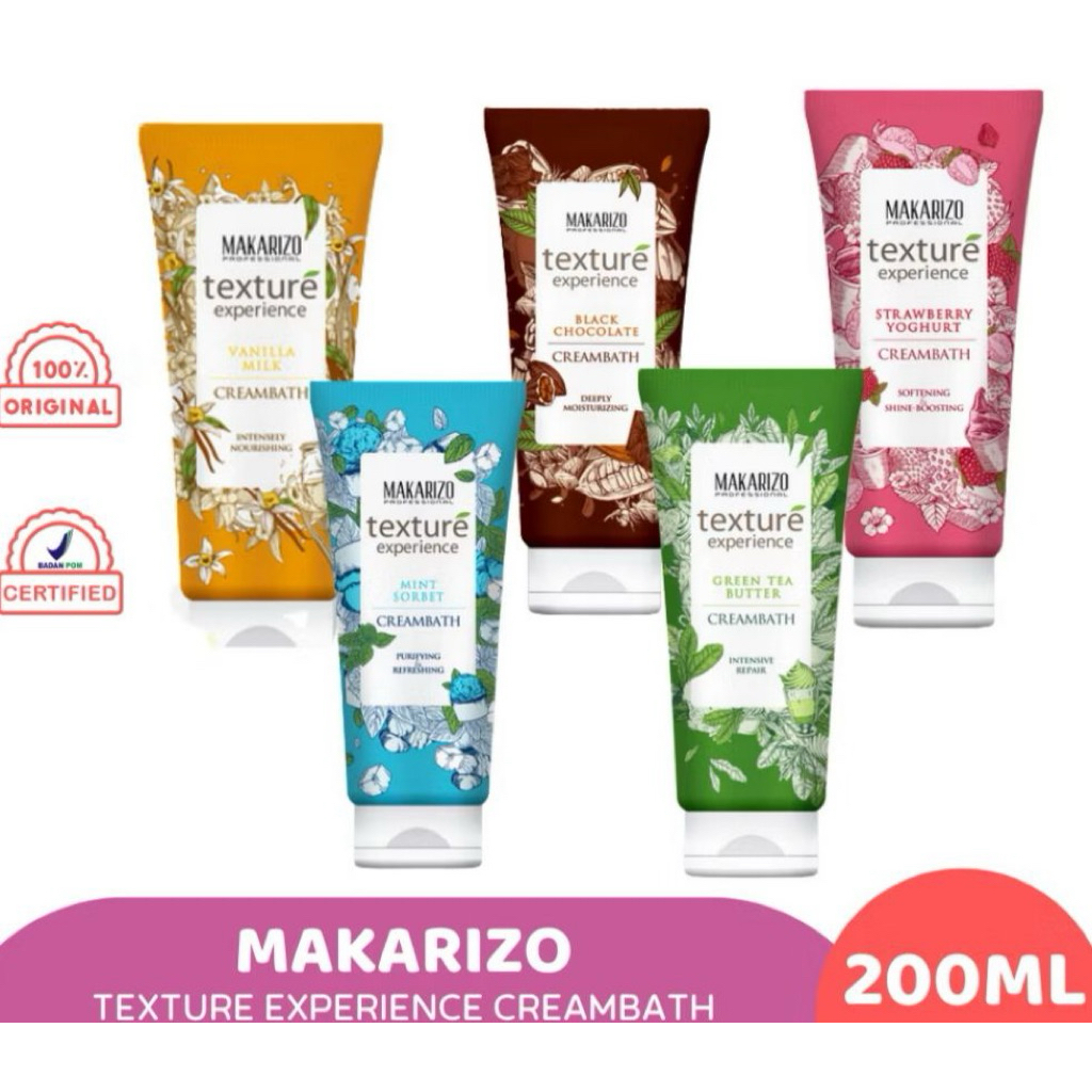 Jual MAKARIZO Professional Texture Experience Creambath Tube 200ml ...