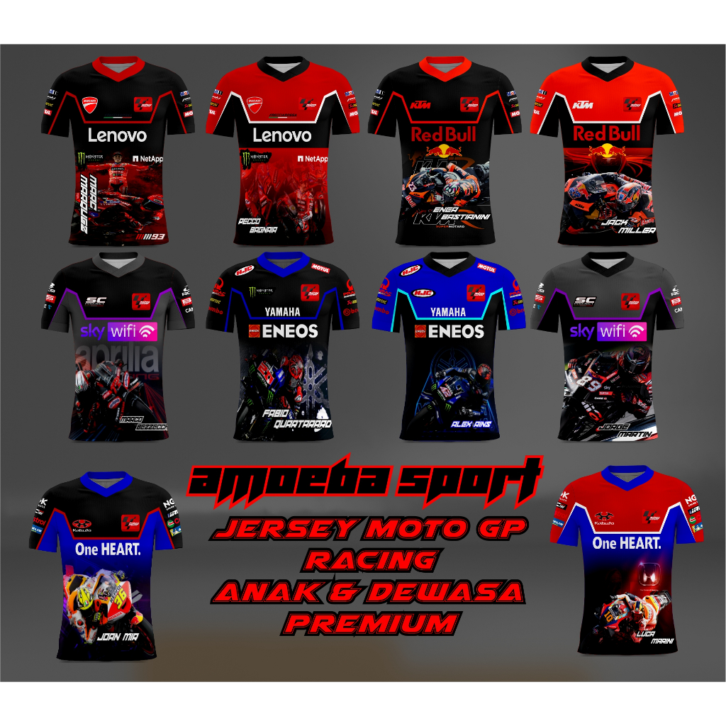 Jual AMOEBA (PREMIUM) JERSEY RACING MOTO GP/JERSEY MOTO GP