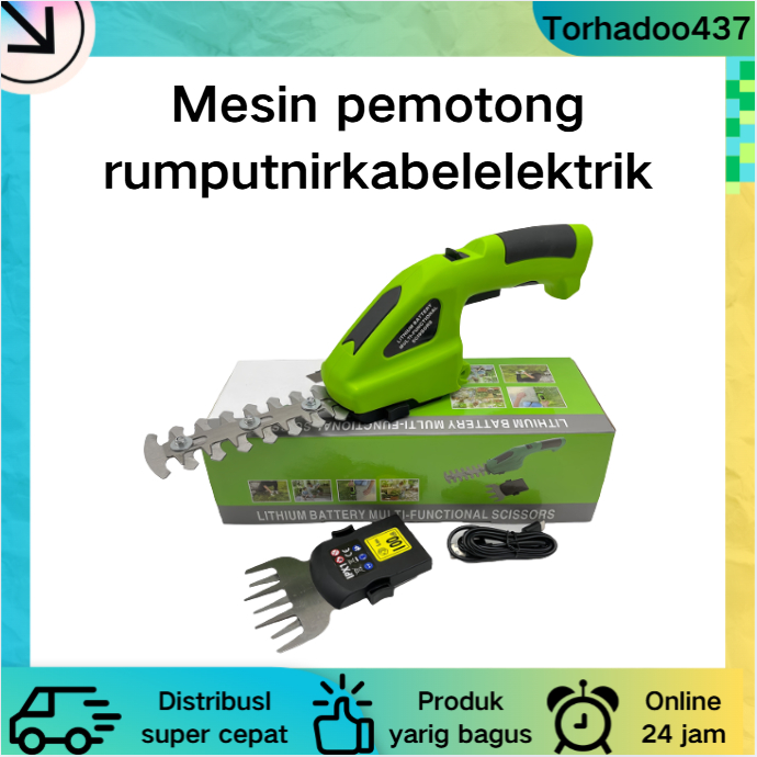 Jual Pemangkas rumput dan semak tanpa kabel 2in1 Alat Potong Rumput ...