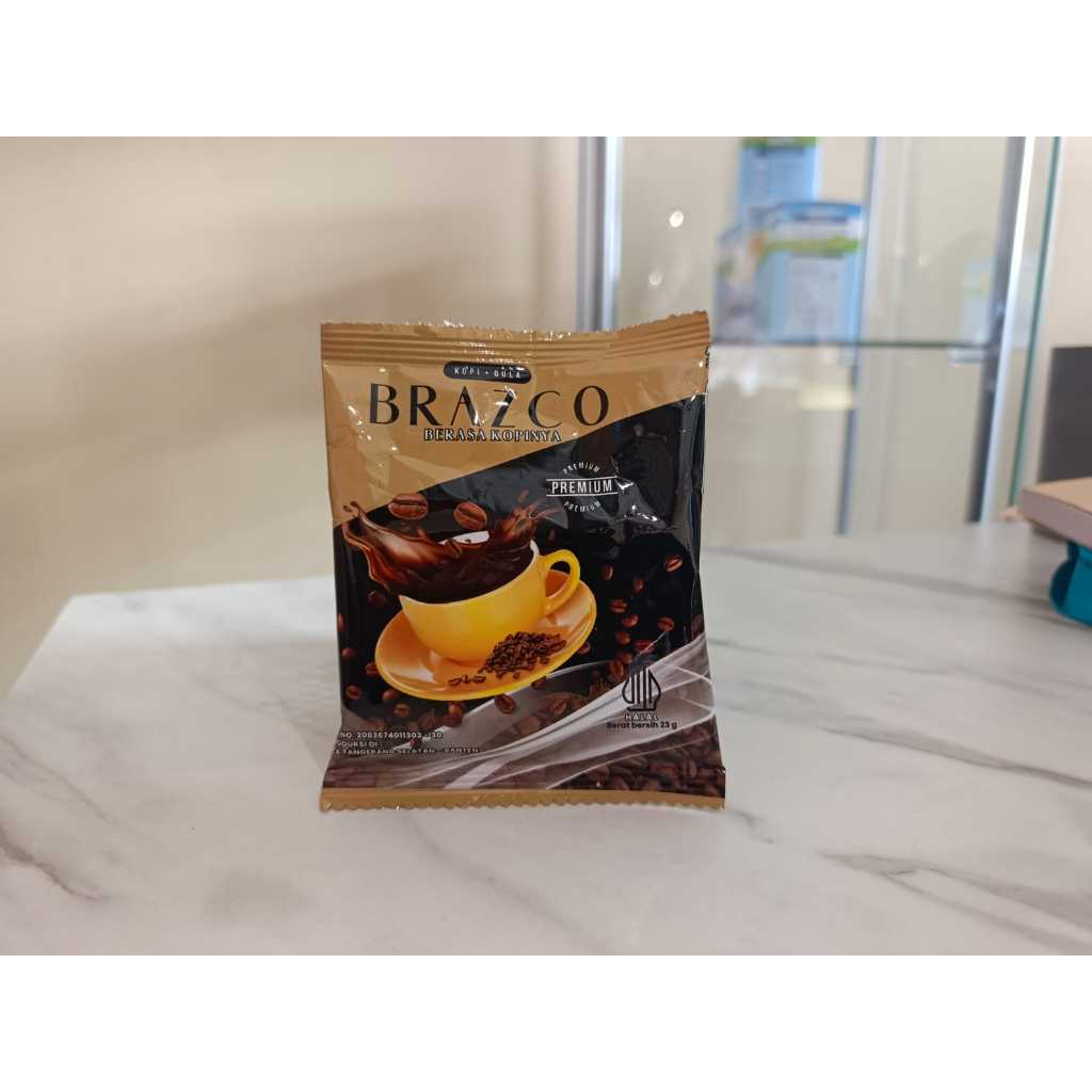 Jual Kopi Brazco Plus Gula Robusta Sebenarnya Isi 20 sachet | Shopee ...