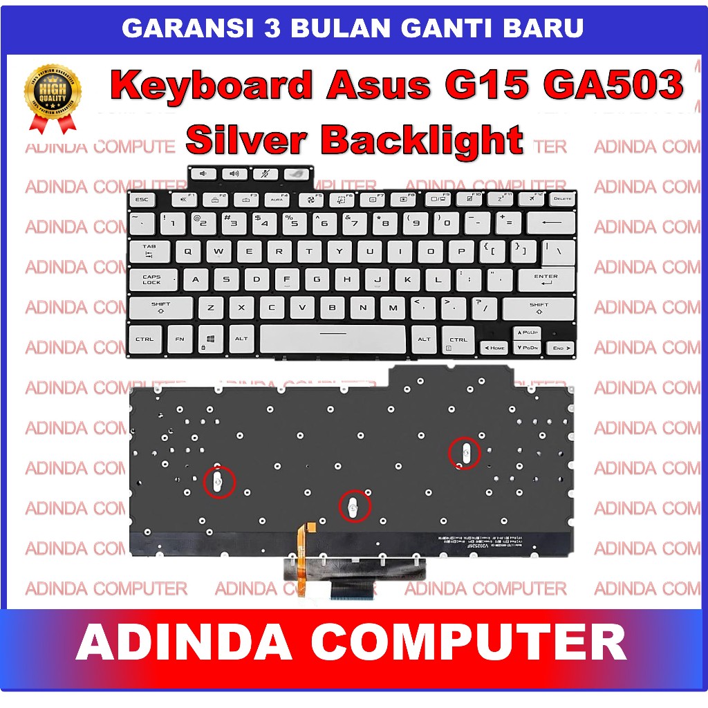 Jual Keyboard Asus ROG Zephyrus GA503 M16 GU603 GU603H GU603HE GU603HR ...