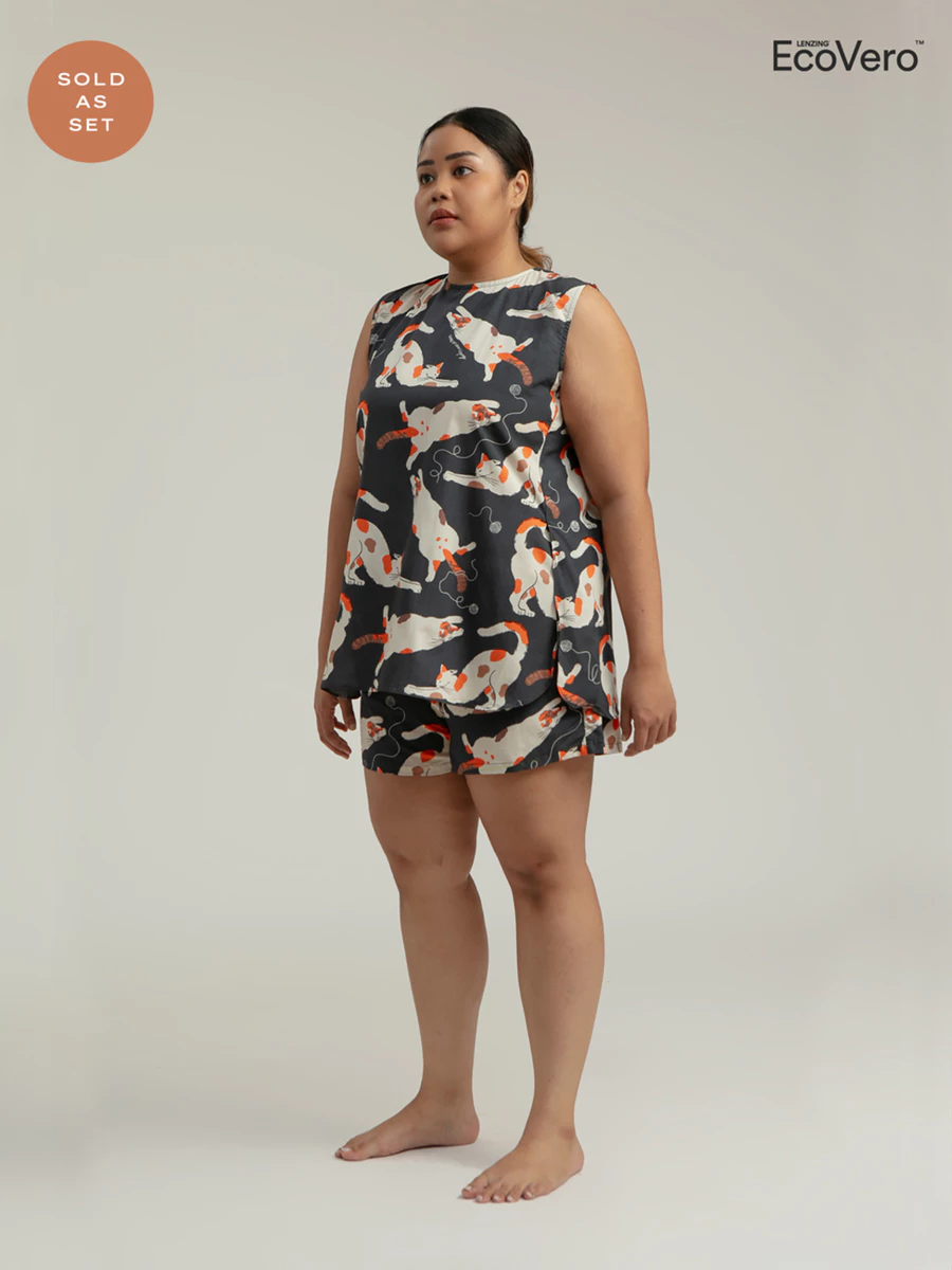  Sleepwear Duku in Grey Gembul
