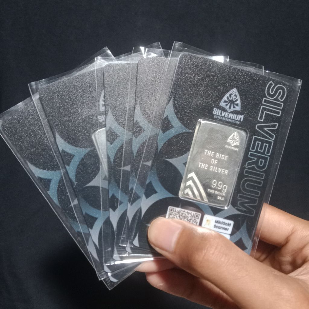 Jual Silverium 9.9 gram & 3.3 gram (perak batangan) kadar 999,9% ...