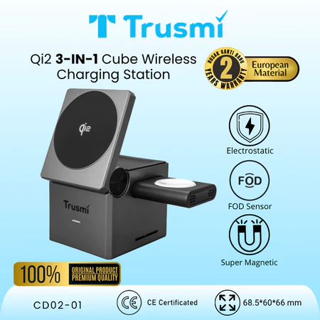 Charging Station Qi2 3in1 Cube