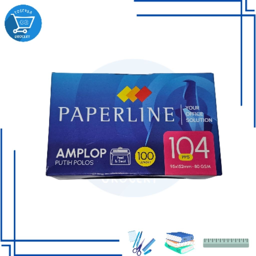 Jual Amplop Putih Polos Paperline 104 PPS , 1 Pack isi 100pcs | Shopee ...