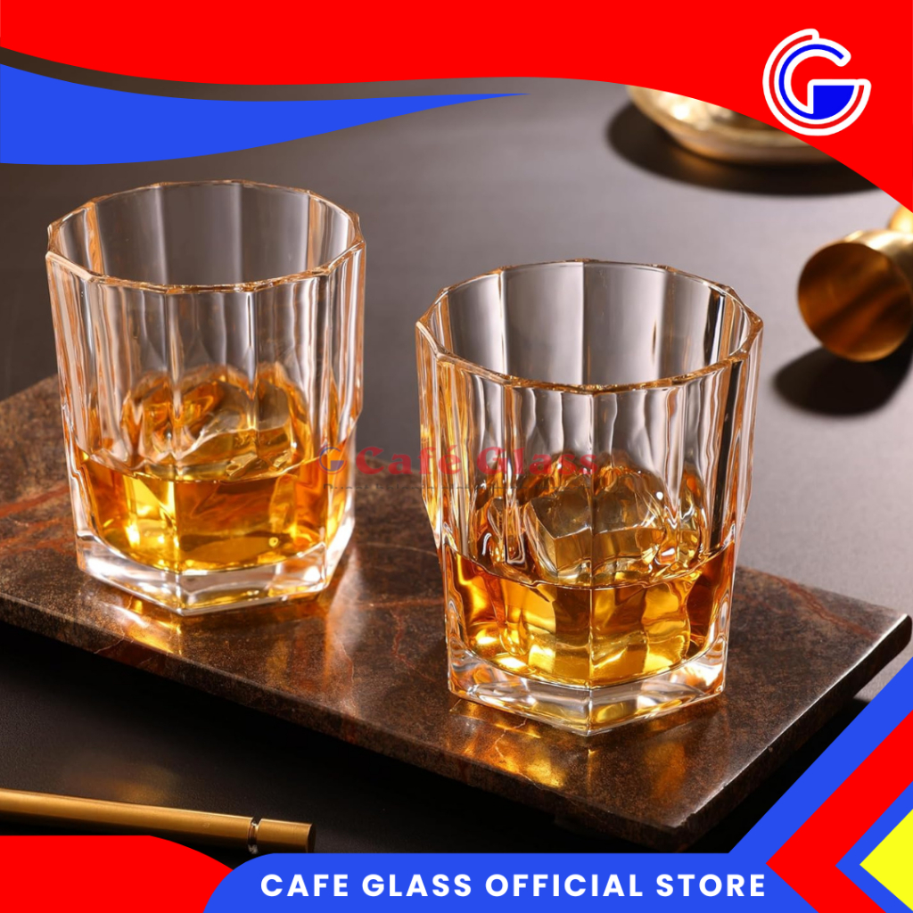 Gelas Minum Kaca Ritz 325Ml Isi 6 Pcs I Gelas Tumbler Mewah I Gelas Kaca Elegant I Gelas Kaca Tebal I Btl-2122