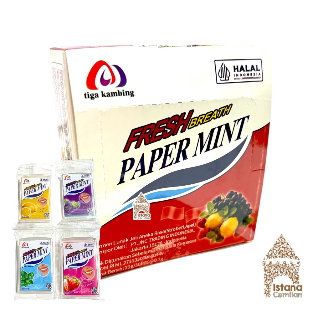 Jual Paper Mint Fresh Breath Permen Kertas Tipis Viral BOX (isi 30 pcs ...