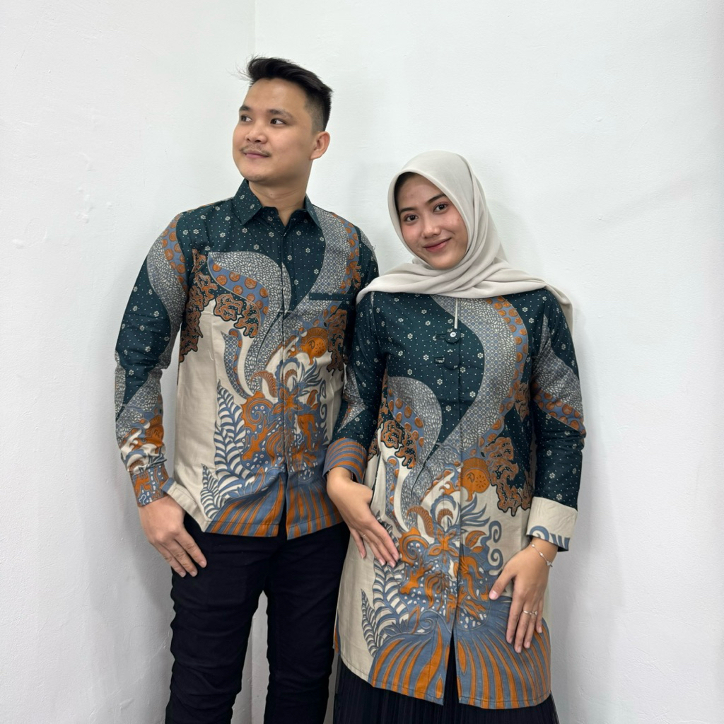 Jual Batik Tunik Bahan Katun Halus Batik Couple Batik Sarimbit Batik ...