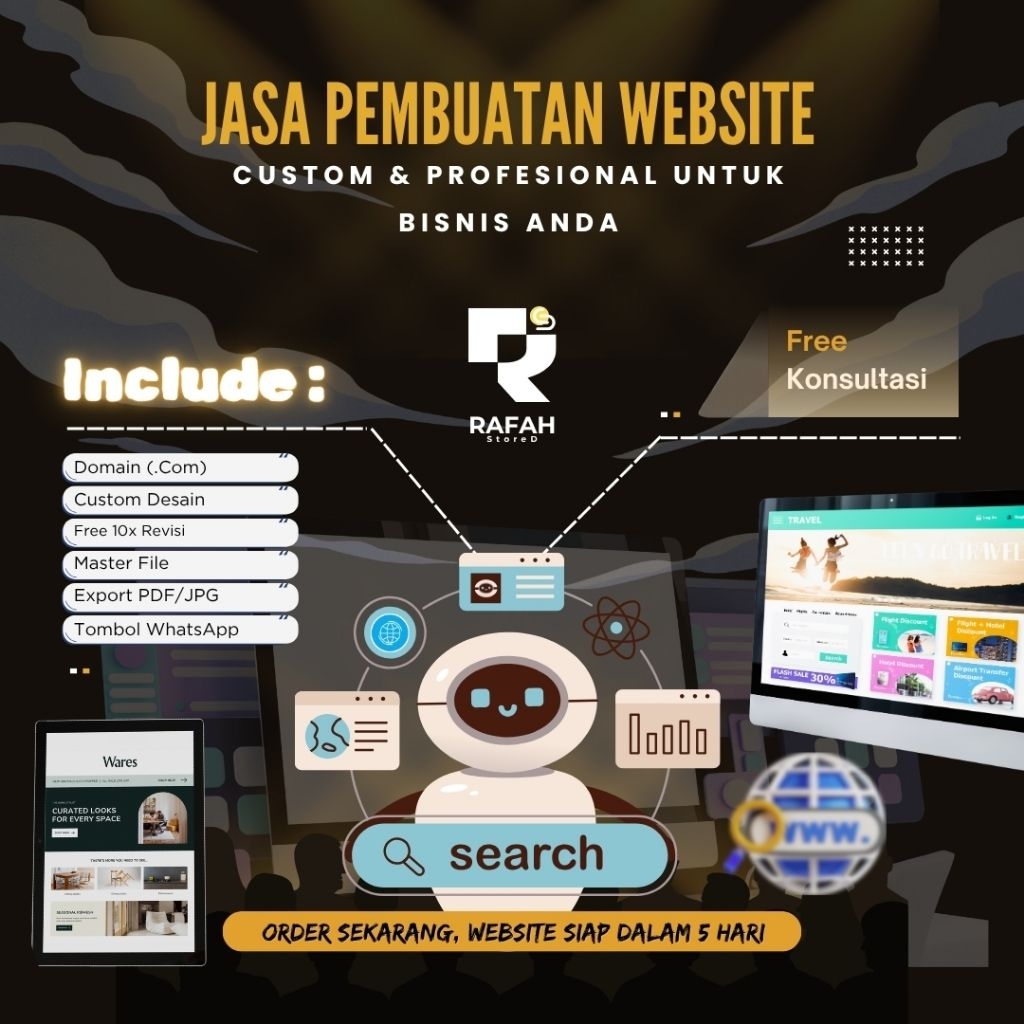 Pembuatan Website Company Profile Dengan Desain Custom