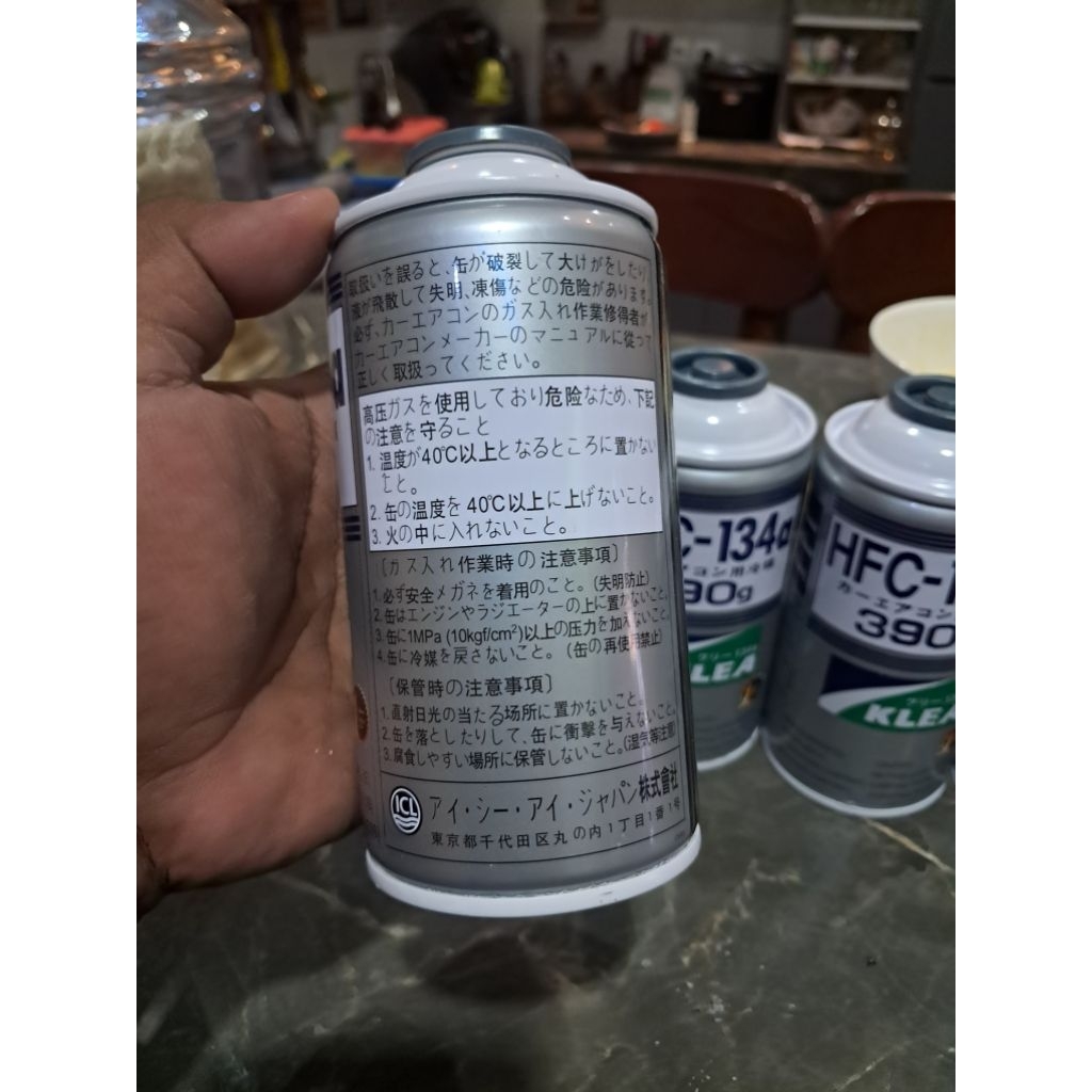 Jual Freon Refrigerant R134A klea 1 kaleng netto 390g freon AC mobil ...