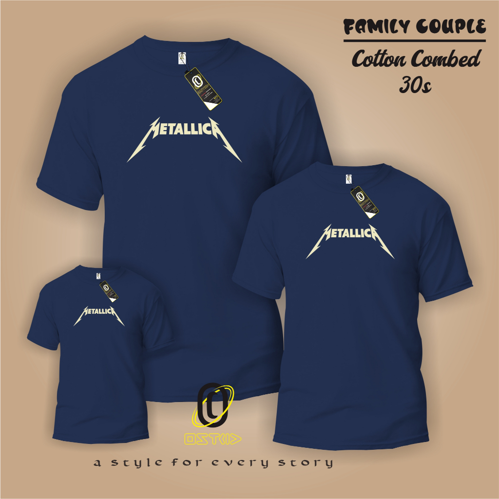 Jual KAOS ANAK COUPLE PAPAH DAN MAMAH METALICA DTF - KAOS DISTRO ...