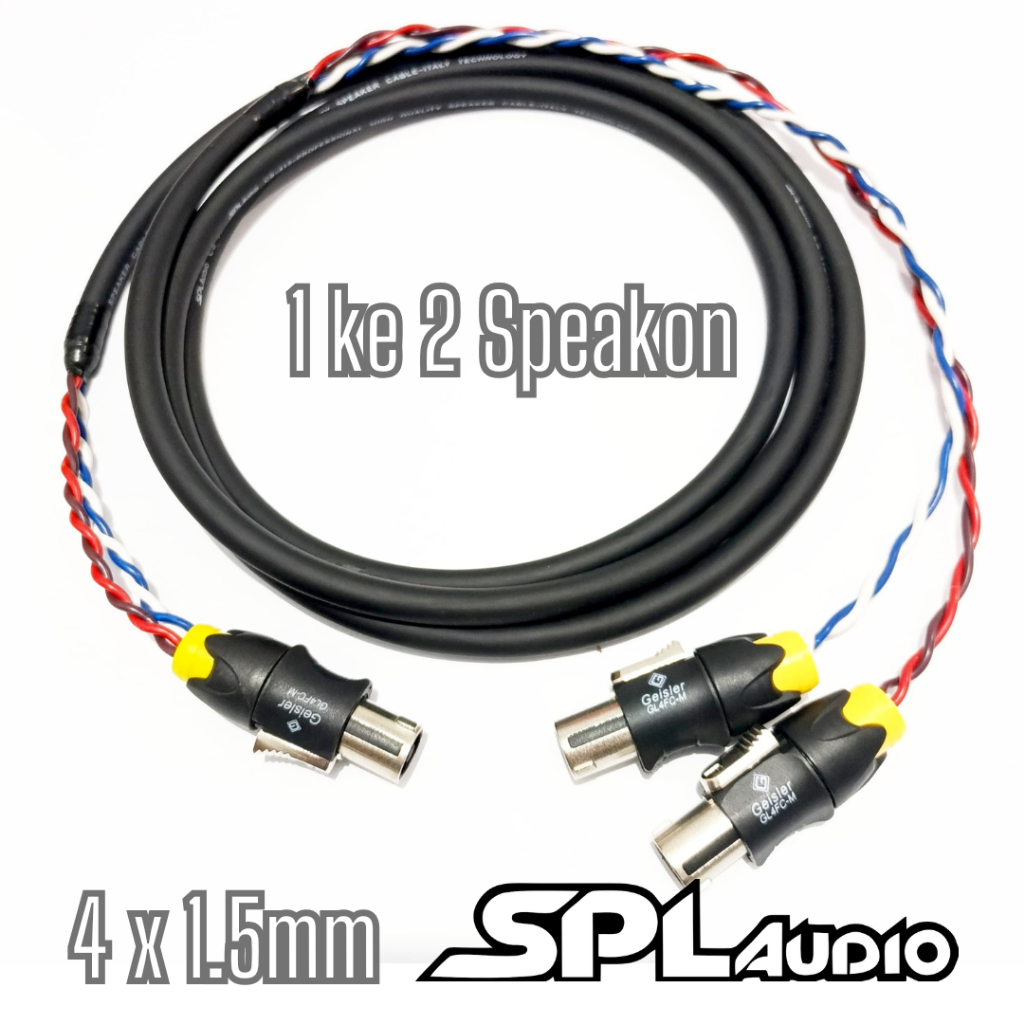 Jual Kabel Spikon to Spikon / Kabel Speaker 1 Spikon ke 2 Spikon ...