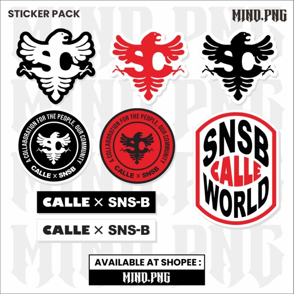 Jual STICKER STIKER PACK SNSB X CALLE ISI 8 PCS | Shopee Indonesia