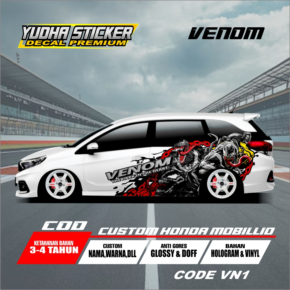 Jual STICKER VARIASI HONDA MOBILIO, XENIA, LIVINA, JAZZ, BRIO, DLL ...