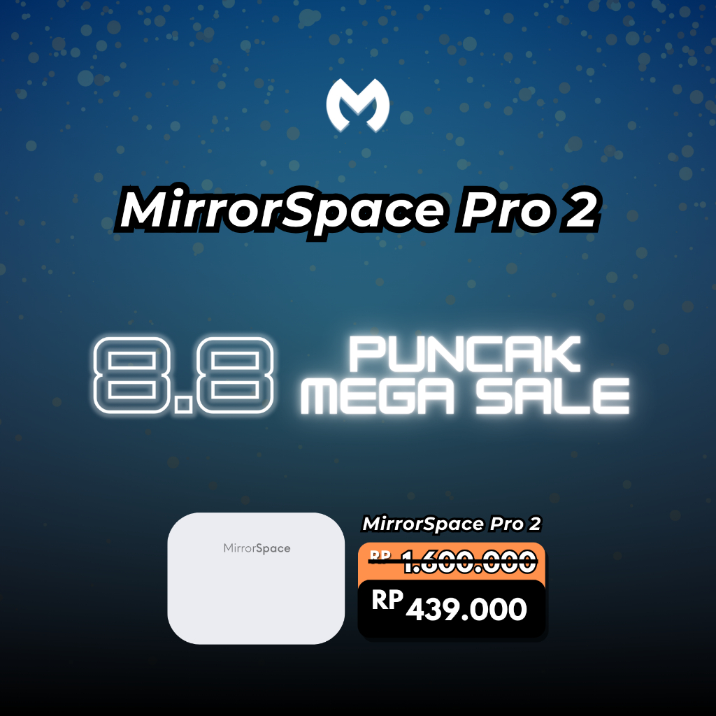 Jual [ SPECIAL 8.8 ] MirrorSpace Pro 2 Wireless Charging Case TWS ...