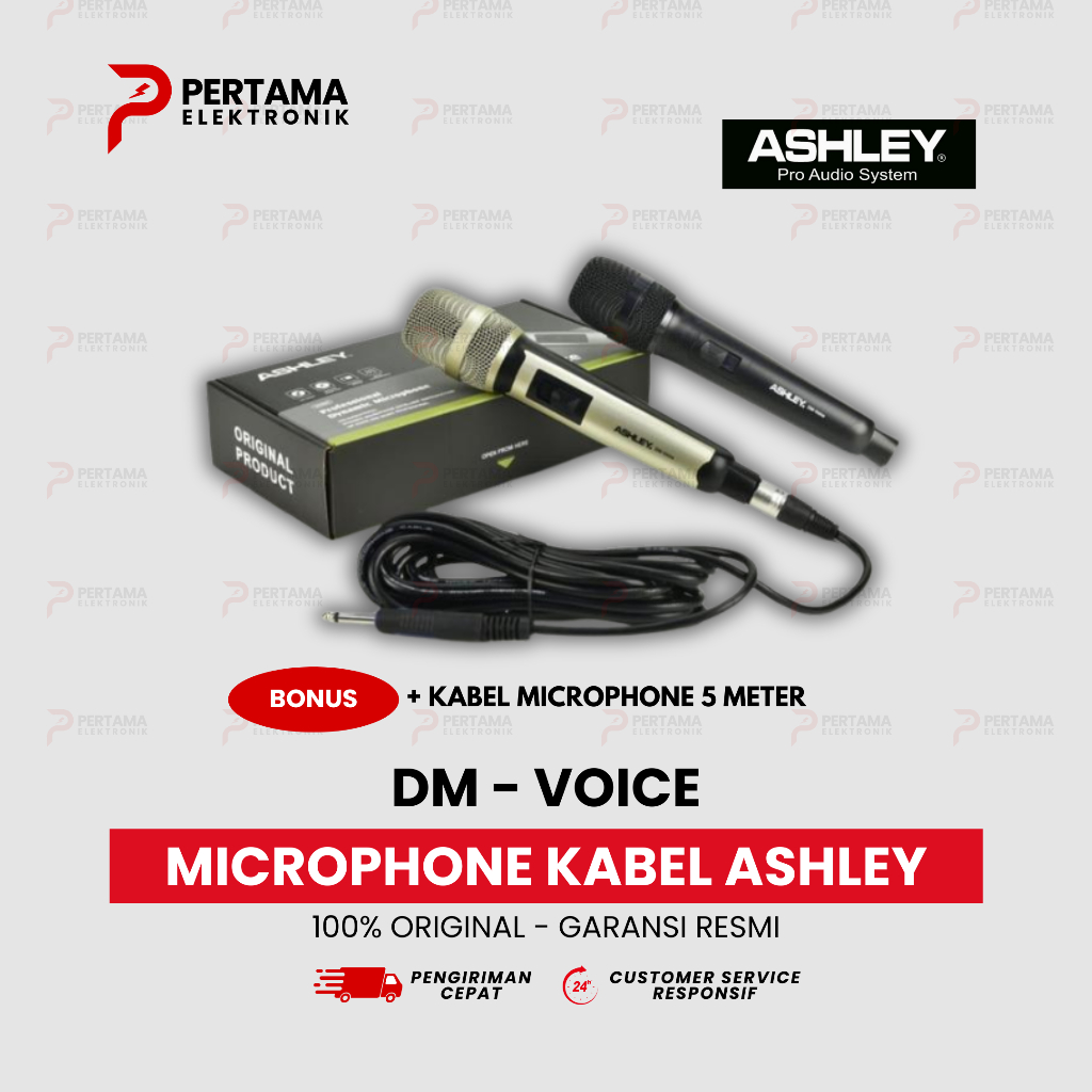 Jual Mic Kabel ASHLEY DM Voice Original | Shopee Indonesia