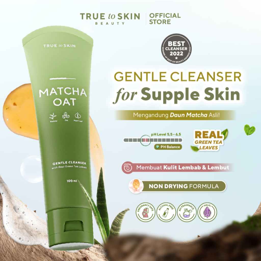 Jual [ BEST DEAL ] True to Skin - Matcha Oat Gentle Cleanser - Sabun ...