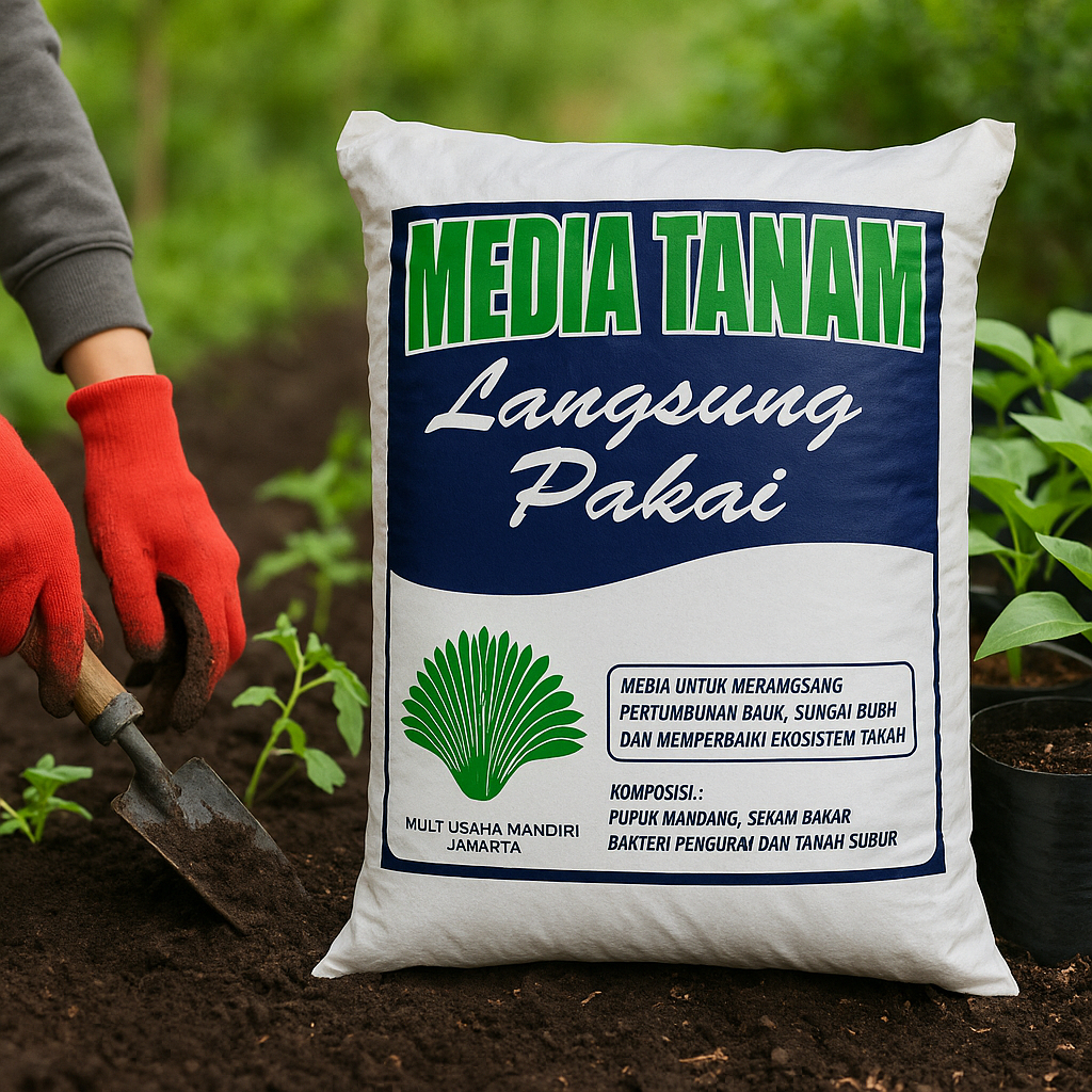 Media Tanam Tanah Subur Organik Langsung Pakai Jumbo 10 kg