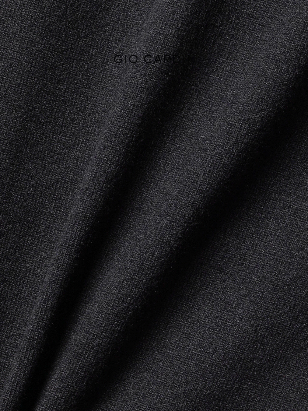 Kaos Polo Pria Knit Hitam Premium Viscose Zipper Gio Cardin foto 4