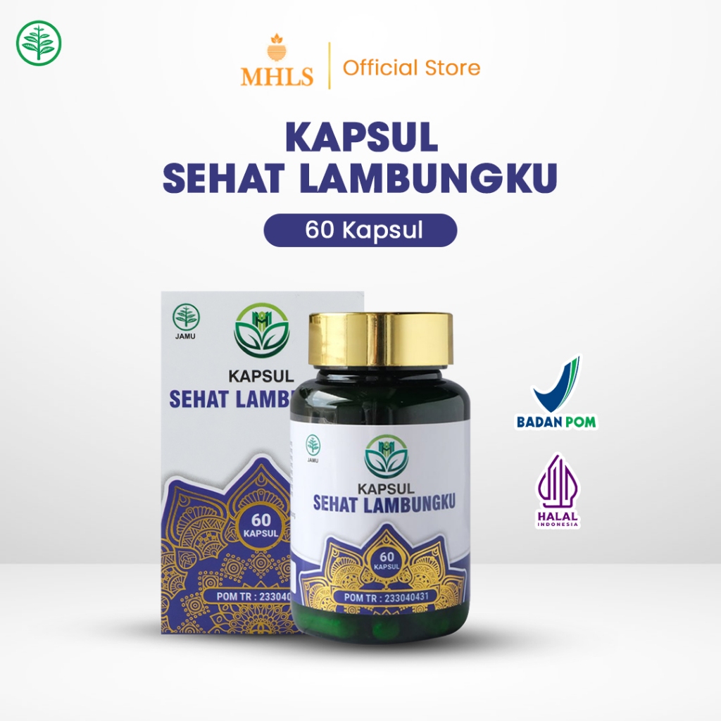 Kapsul Sehat Lambungku ORIGINAL Atasi Masalah Lambung Obat Sakit Maag, Gerd, Asam Lambung Tinggi, Kronis Sudah BPOM & HALAL MUI