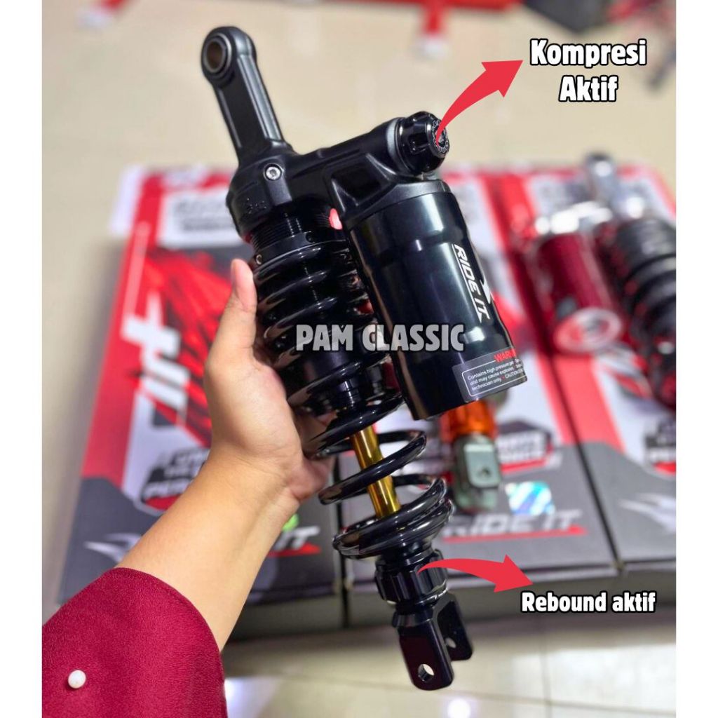 Jual Shock RIDE IT NEW GP Hyperloop Shockbreaker Skok Matic Double Klik ...