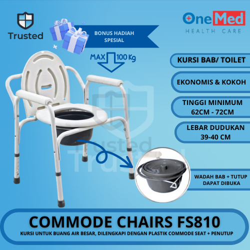 Jual COMMODE CHAIR ONEMED FS810 / COMODE KURSI TOILET BAB ONEMED TANPA ...