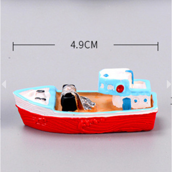 Jual Miniatur Kapal Perahu Nelayan / Cake Topper Ornamen Kapal ...