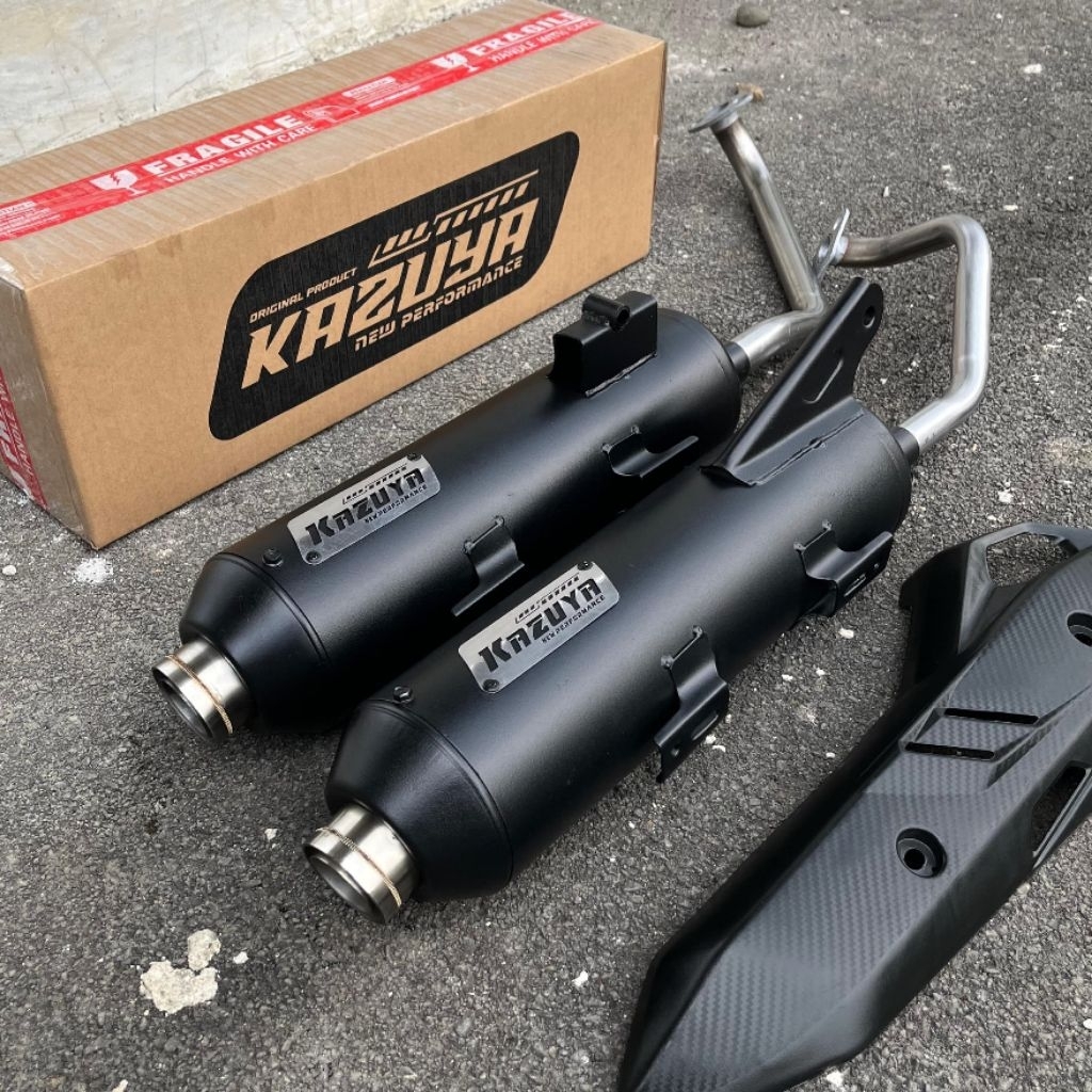 Jual Knalpot Standar Racing KAZUYA RACE-ONE Moncong Shijiro Out 38 Full ...