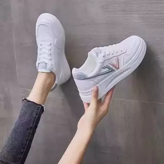 Sepatu Wanita Sneakers Putih Keren Anti Slip