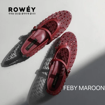 Rowey Sepatu Cewek Flat Shoes Mary Jane Simple Manis Sepatu Cantik Jenifer
