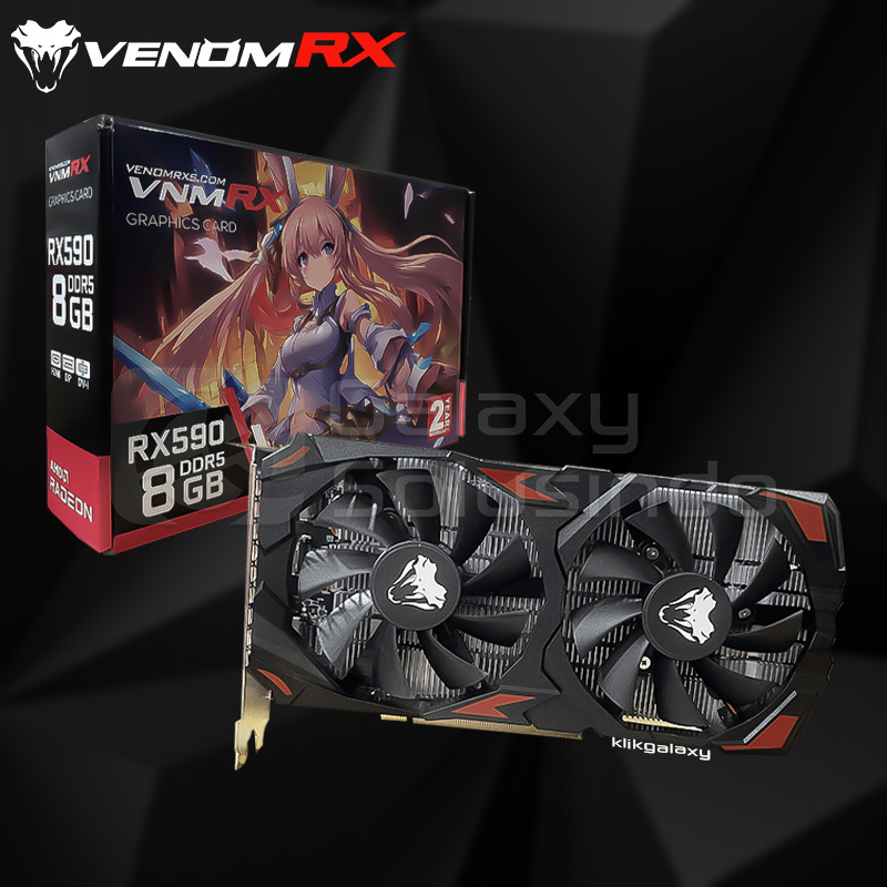 Buy PUSOKEI RX590 8GB GDDR5 256bit Graphics Card, High Performance, Fast Heat Di