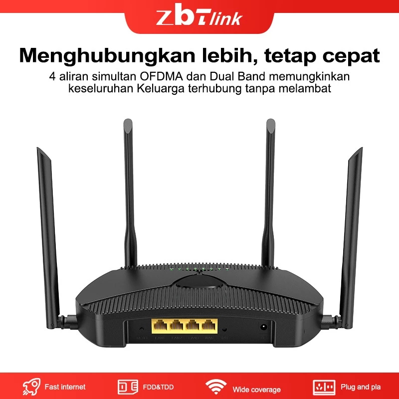 Jual Zbtlink ZBT-Z8103AX AX3000 WiFi 6 Router Support OpenWrt Load ...