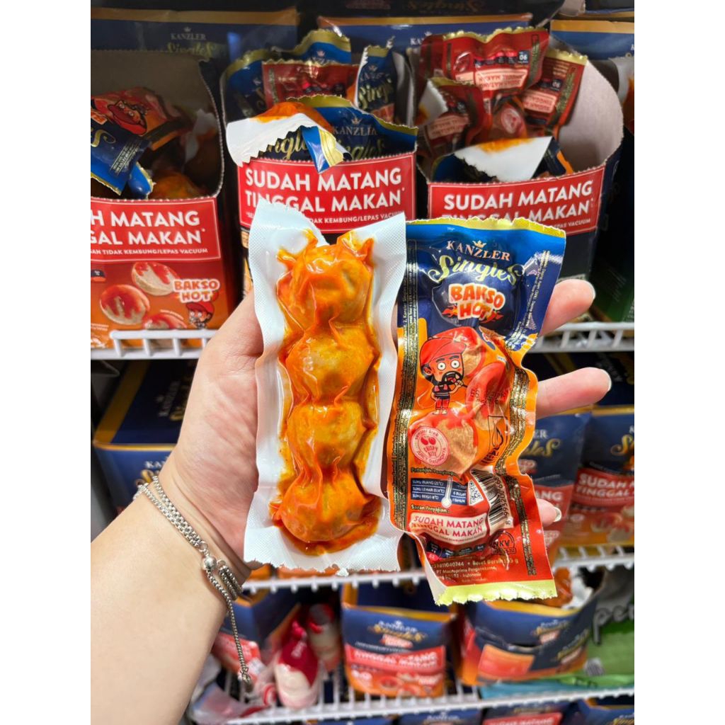 Jual Kanzler singles Bakso rasa Hot / 1 Box isi 12 pcs | Shopee Indonesia