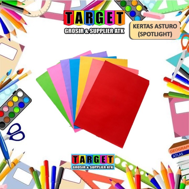 Jual KERTAS ASTURO WARNA / KERTAS TEBAL / KERTAS ASTURO / ART PAPER ...