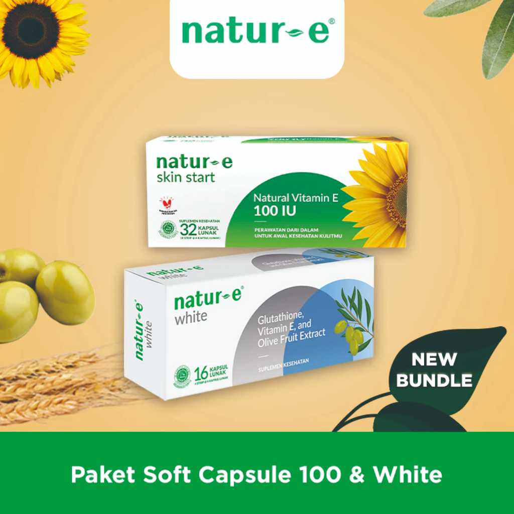 Jual Bundle Natur E Skin Start Natural Vitamin E 100 Iu White Soft 