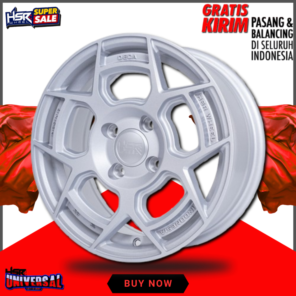 Jual VELG RACING MOBIL WULLING AIR EV R14 TYPE DESING DECA 5194 HSR ...