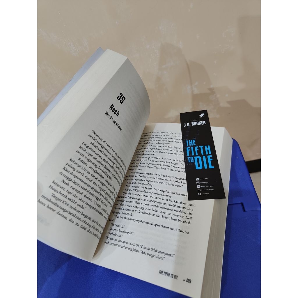 Jual Novel Ori Original The Fifth to Die JD J. D. Barker 4MK fourth ...