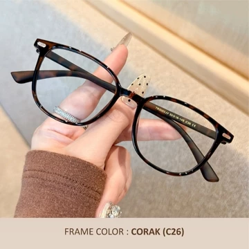 Eggry Eyewear Kacamata Anti Radiasi Minus Lensa Anti Blueray Photocromic Material TR 90 Metal