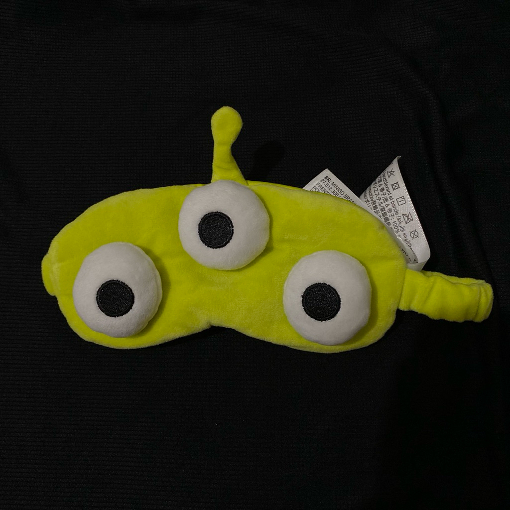 Jual Miniso Disney Pixar Toy Story Alien Plush Sleep Mask | Shopee ...