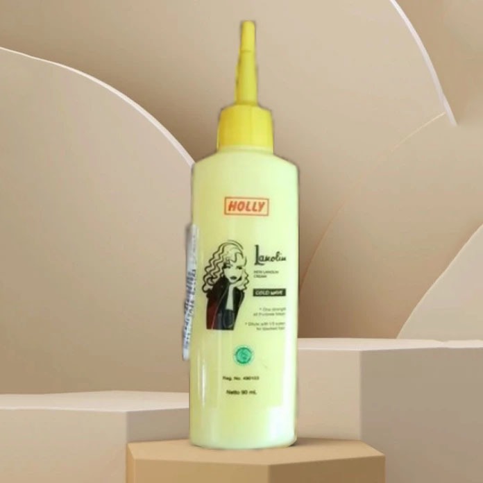 Jual RATIH HOLLY LANOLIN COLDWAVE 90ML | 410ML | OBAT KERITING RAMBUT ...