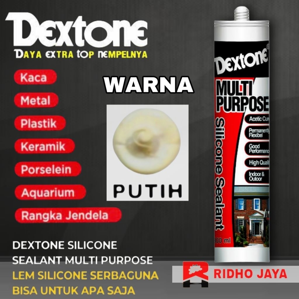 Jual Lem DEXTONE 300ML Silicone Silikon Sealant Silen / Tembakan Stang ...