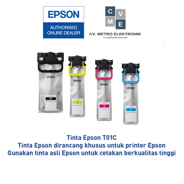 Jual Tinta Catridge EPSON T01C T-01C T 01C WF-C579R WF579R 579R ...