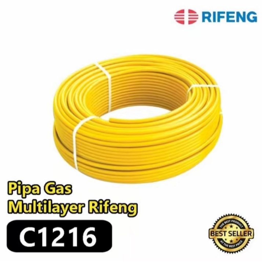 Jual Pipa Gas Rifeng 1/2 inch 1 Meter Pipa PEX Rifeng 1216 x 1/2