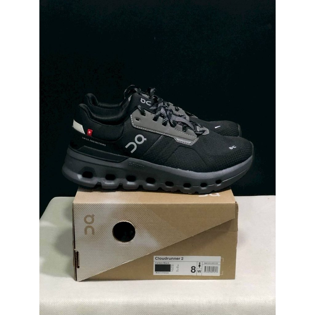 Jual Sepatu OnCloud Runner Full Black | Shopee Indonesia