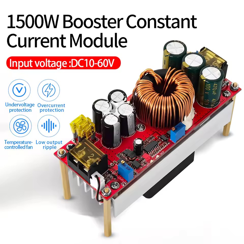 Jual Step Up 30A 1500W Boost Converter DC to DC 10-60v to 12-90v Buck ...