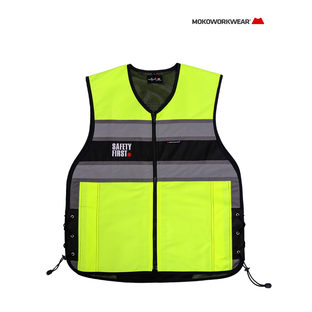 Jual Mokoworkwear Rompi Black Lime Waterproff Unisex | Shopee Indonesia