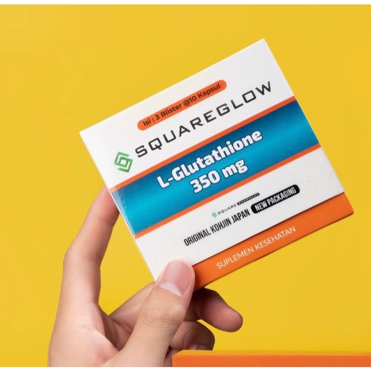 Jual [5 PCS] Squareglow (L-Glutathione Reduced 350mg)